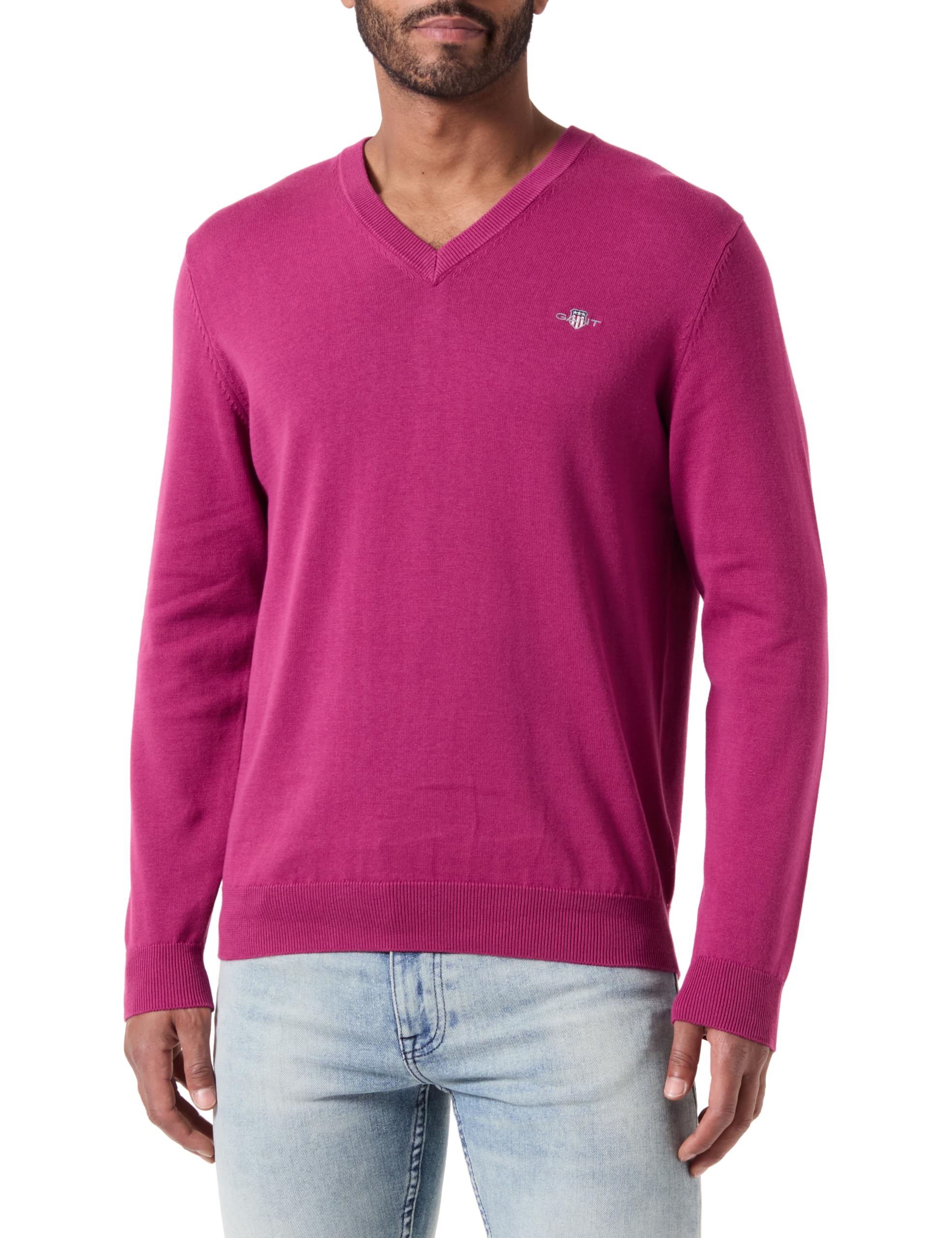 GANT Classic Cotton V-Neck Suéter Hombre