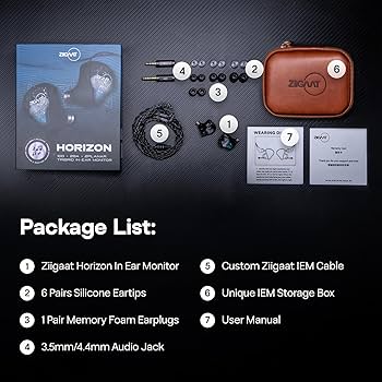 Amazon.com: Linsoul ZiiGaat Horizon in Ear Monitor, 1DD+2BA+2