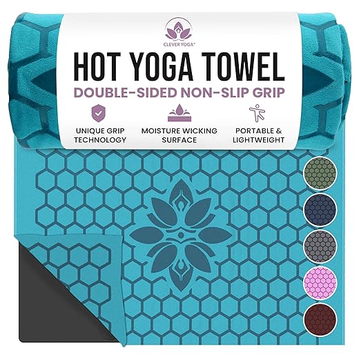 Clever Yoga Non-Slip Towel: Hot Yoga Essential