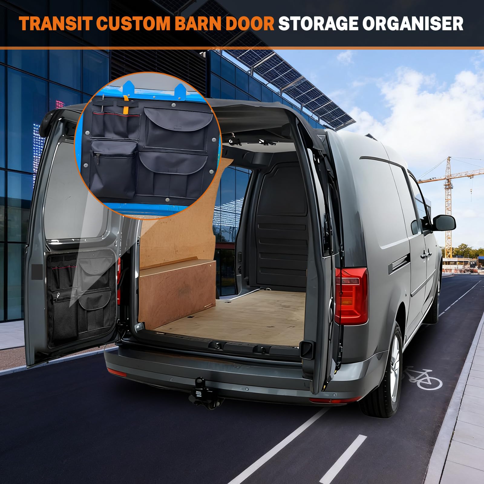 Organizer per Borse per Porta Posteriore per VW Caddy 2003-2021 | 2pcs Borse Portaoggetti per Camper, Organizer per Interni Furgone