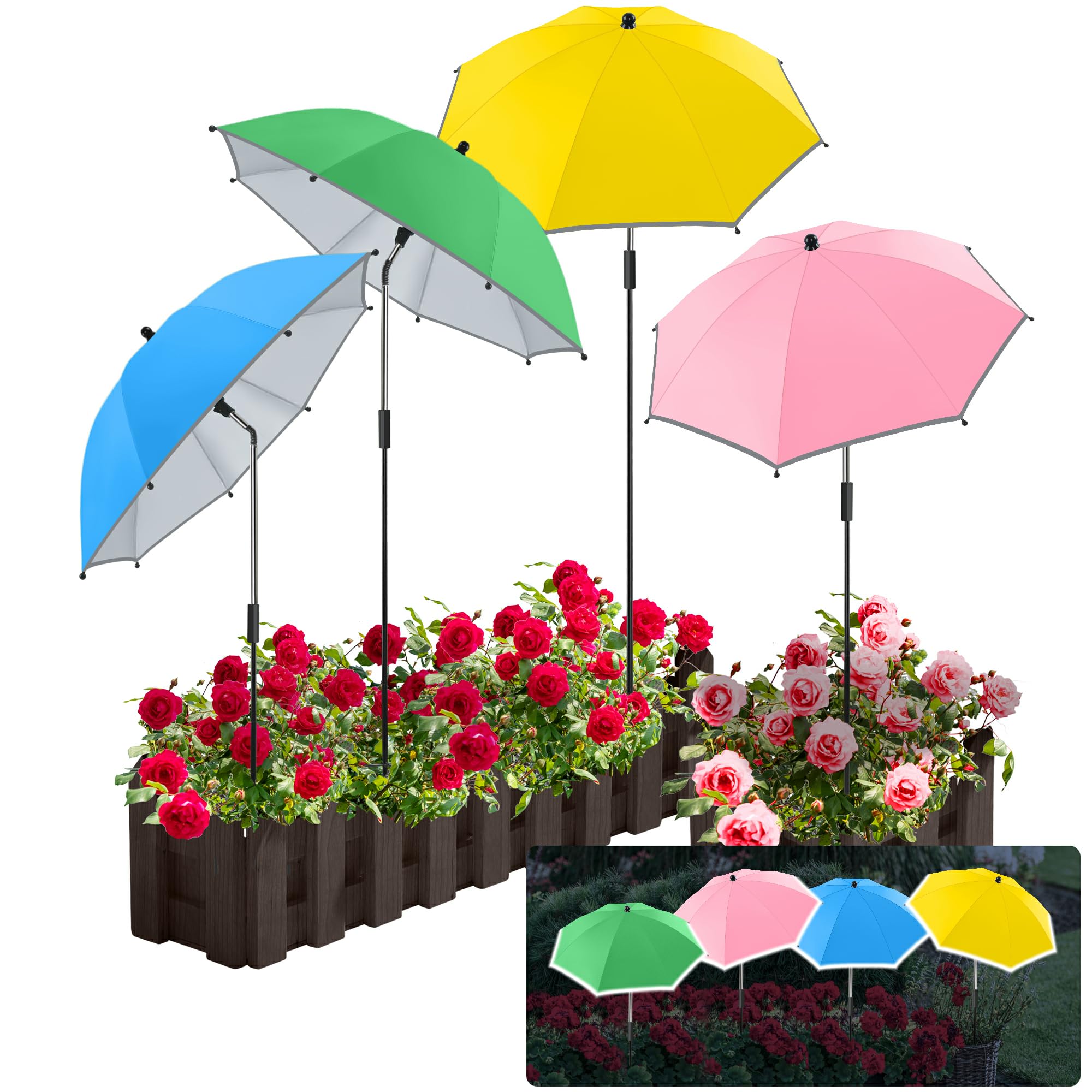 NBtoUS 4 Pack Plant Umbrella