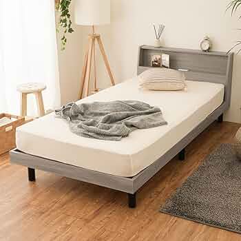 NEO CRASY ボードベッド セミダブル グレー すのこ ローベッド 木製 Amazon｜NEO CRASY ボードベッド セミダブル グレー すのこ ローベッド