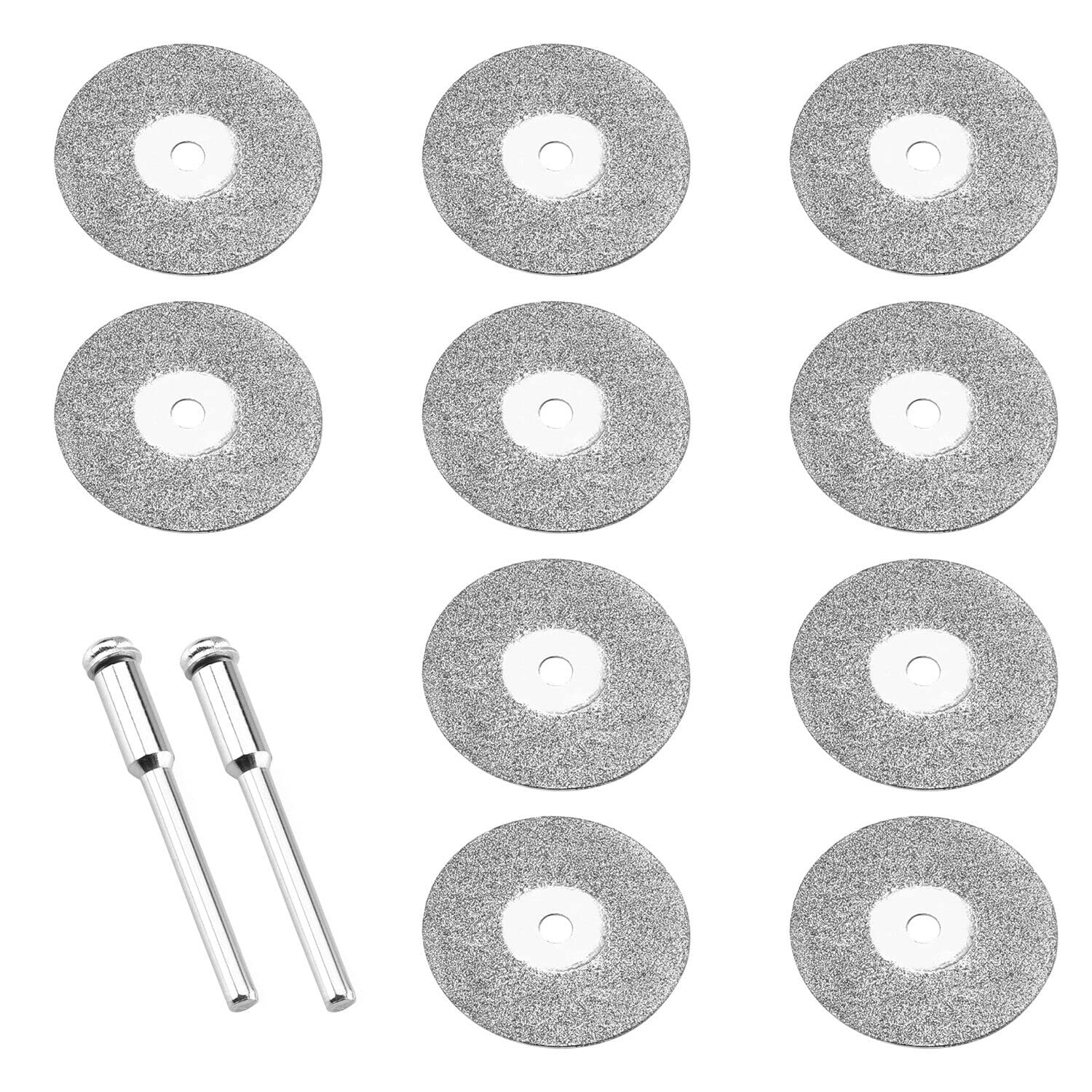 yadav 25MM (10PCS) Diamond Cutting Wheel Saw Blades Cut Off Discs Set For Rotary Tool cutting hard materials like wood, plastics, laminates, aluminium, various metals,precious stones, jade,etc