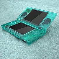 Vista 30 de eXtremeRate Carcasa completa de repuesto negra transparente para Nintendo DS Lite, funda de consola de mano personalizada con botones, lente