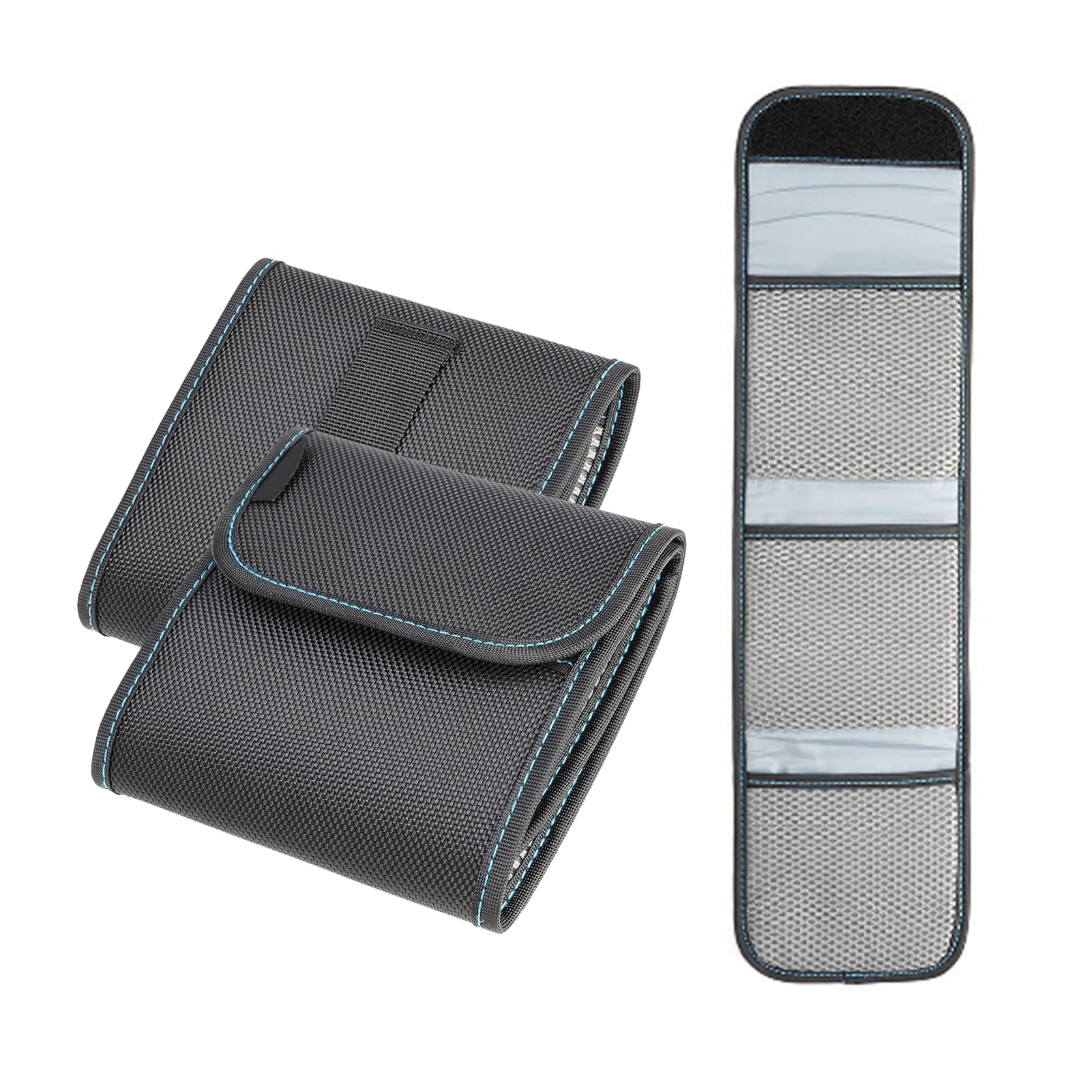 Pochette de Filtre D'objectif de 95 Mm, étui de Filtre D'objectif D'appareil Photo à 3 Poches, avec Boucle de Ceinture, Filtre UV ND CPL jusqu'à 95 Mm et Filtre carré 4x4 Pouces