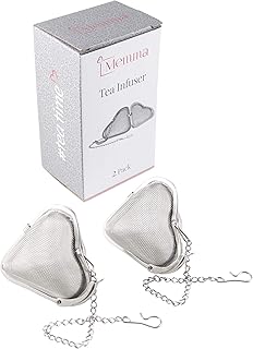 Heart Shaped Tea Infuseur à thé Lot de 2 infuseurs à thé réutilisables en forme de cœur pour tasse, thé vert, thé en acier inoxydable, infuseur à thé, infuseur à thé, infuseur à thé, thé et œuf