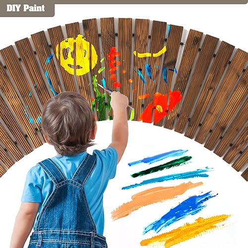 Miniatura 6 de Sendero de jardín enrollable curvo, pasarela de 7 pies para exteriores con superficie antideslizante, camino rústico, camino decorativo para patio