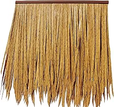 Paneles de Techo de Paja con Techo de Palma A Prueba de Lluvia, Ignífugos Y Más Seguros, para Tiki Bar Garden Hawaii Beach Umbrella Casa de Madera (Tamaño: 10 Piezas, Color: Amarillo)