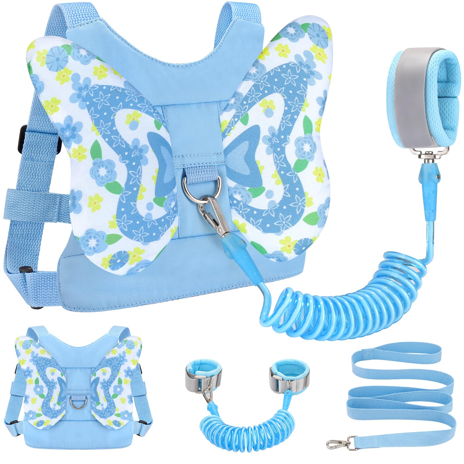 Accmor 3 in 1 Toddler Harness Leashes + Anti Lost Wrist Link, Kids Harness Children Leash for Girls, Child Anti Lost Leash Baby Cute Harness Belt Strap Hold Kids Close While Walking — Amazon image 7