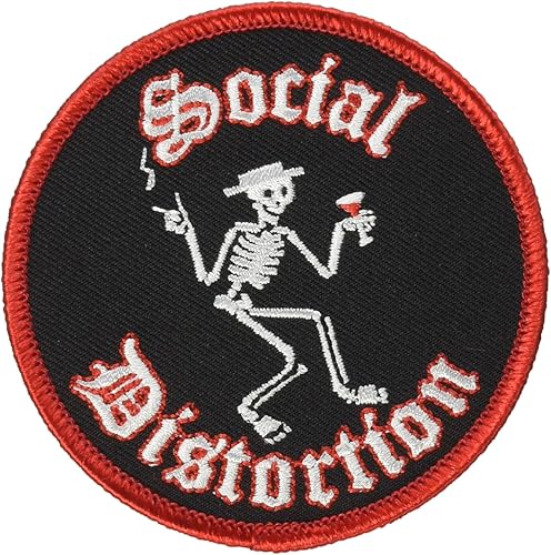 Miniatura 1 de C&D Visionary Application Social Distortion Skelly Patch, color negro
