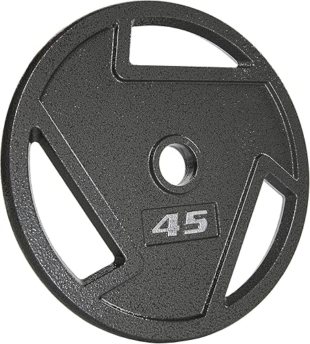 Miniatura 2 de Elevon Placa de pesas de hierro fundido de 2 pulgadas1 pulgada para entrenamiento de fuerza y levantamiento de pesas, placa de agarre olímpica para