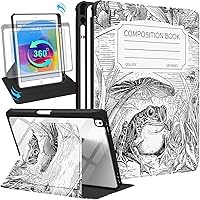 Vista 15 de Funda para iPad de 9ª/8ª/7ª/Air de 3ª generación de 10.2 y para iPad Pro de 10.5 pulgadas, con soporte giratorio de 360 grados, con soporte
