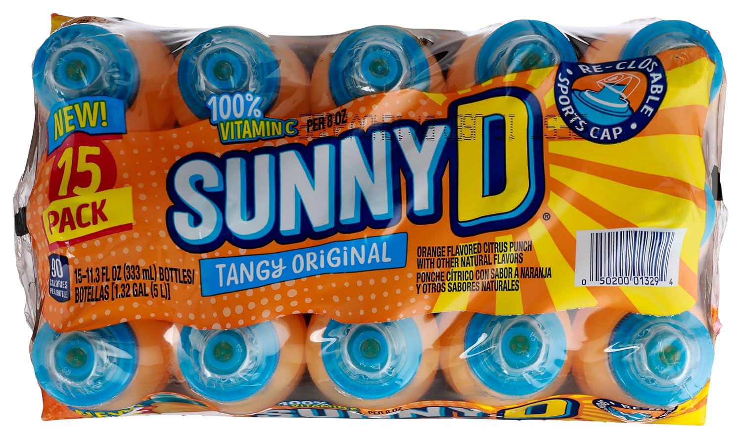 Sunny Delight, Citrus Punch, Tangy Original, 15 Pack, 1511.3 Ounce