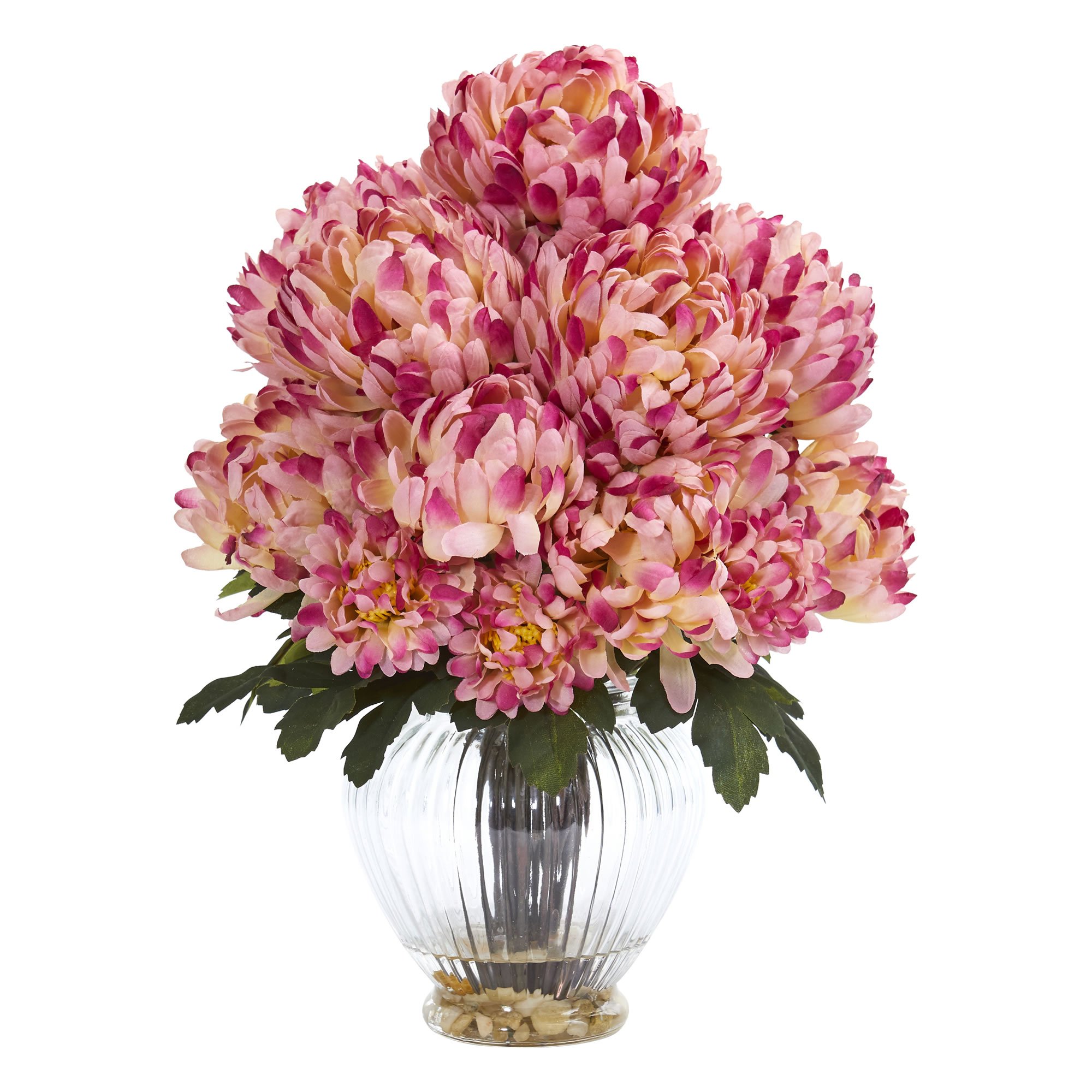 Mum de seda malva decorativo para mesas de centro y recibidores acogedores