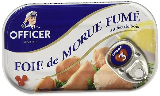 Officer Smoked Cod Liver - Foie de Morue Fume 4.26 oz