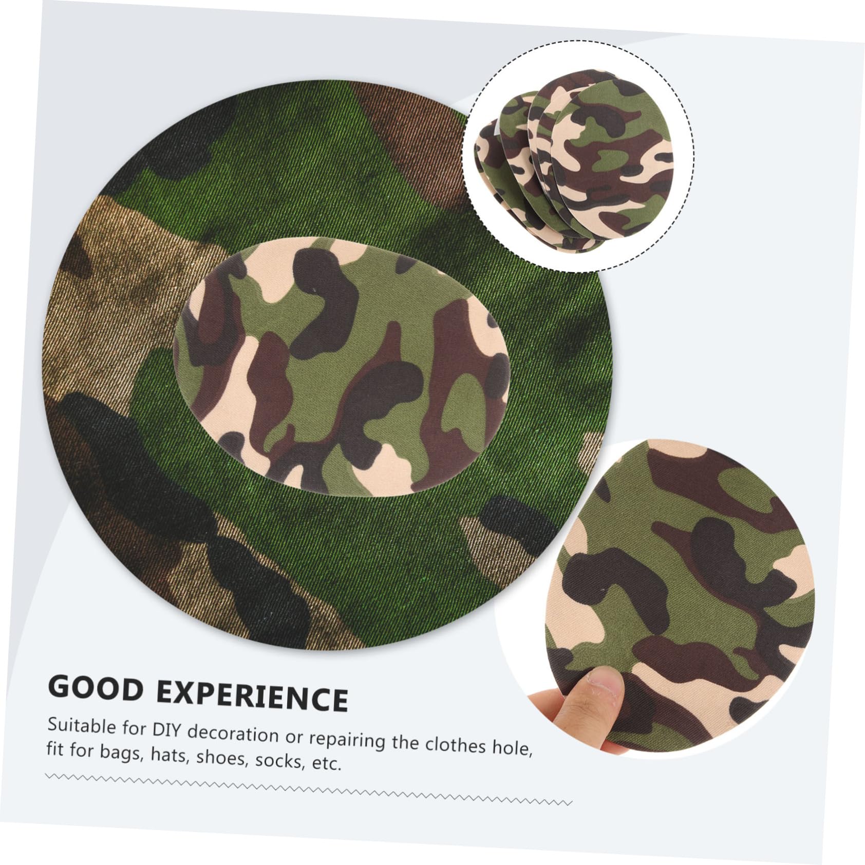 5 Sätze Stoffpatch Stitsch Утюг Aufbügelpatches Kleidungslöcher Bügeln Flicken Für Outdoor-kleidung Tarnfleck Camouflage-kleidungsflicken Flicken Zum Nähen Polyester 10 Stück * 5