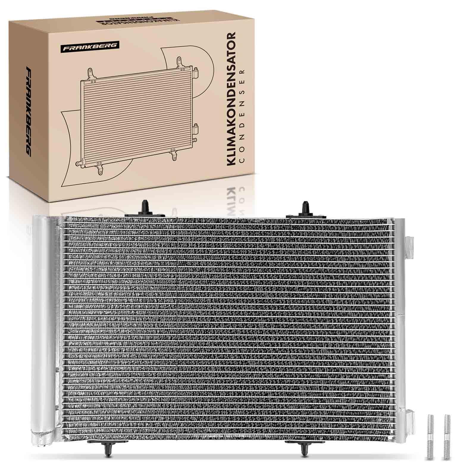 Frankberg Radiatore climatizzatore Condensatore climatizzatore Compatibile con 207 CC WD 1.6L 208 I CA CC 1.2L 2008 I CU 1.2L C3 II SC 1.2L C3 III SX 1.2L Replace# 9650894080
