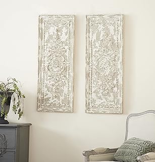 Deco 79 Resin Arabesque Wall Decor, Set of 2 16