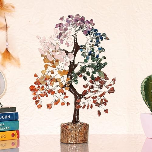 Miniatura 3 de FASHIONZAADI Árbol de la vida de cristal, regalos espirituales para mamá, árbol de cristal de 7 chakras, árbol bonsái, decoración de oficina para