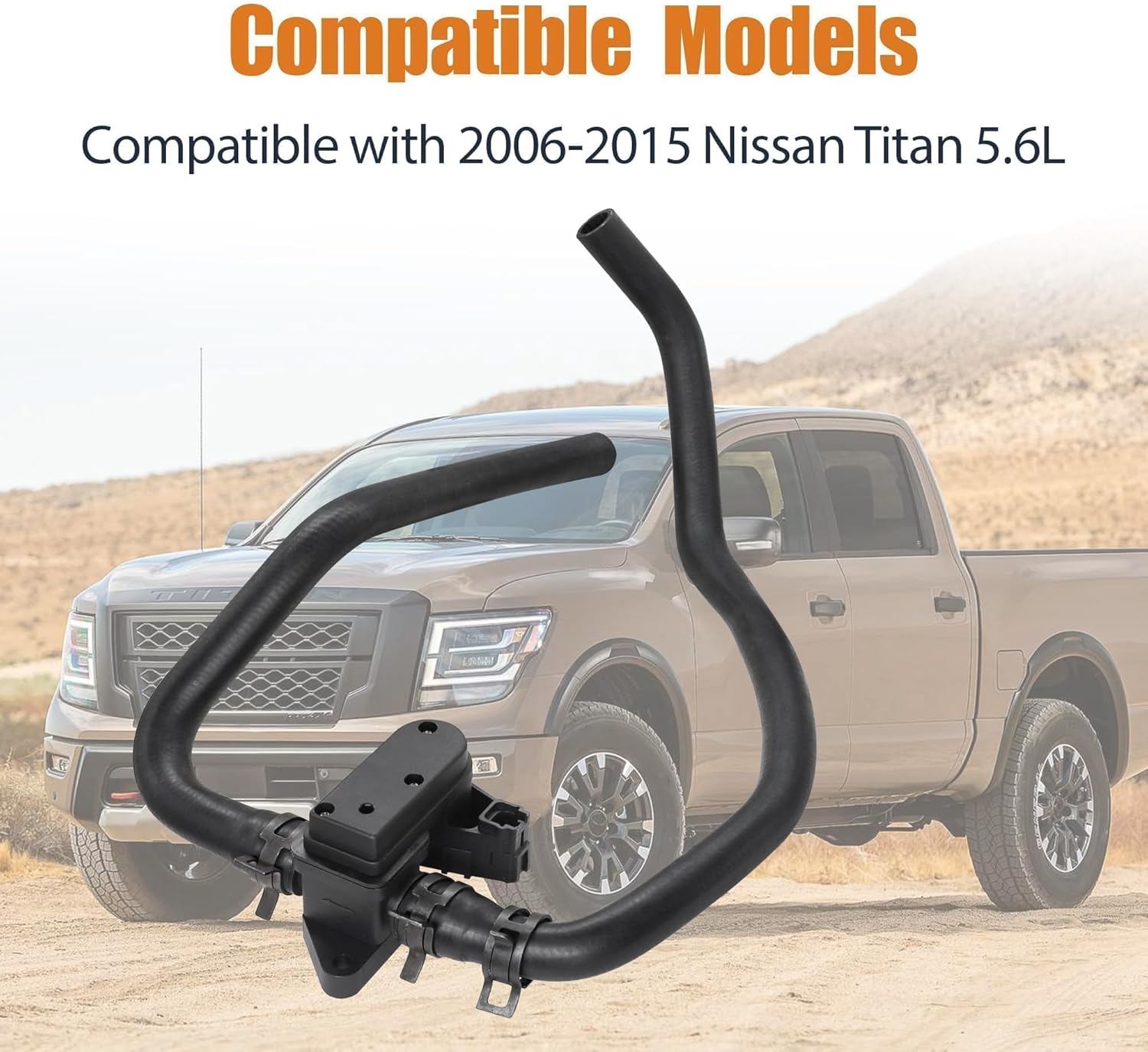 Heater Unit Inlet Hose Tube Pipe Control Valve Assembly Fit for 2006-2015 Nissan Titan 5.6L Replaces # 92400-ZT10A 92400ZT10A 92400-ZH000 92400ZT10A 92400ZT00A 92400ZH000