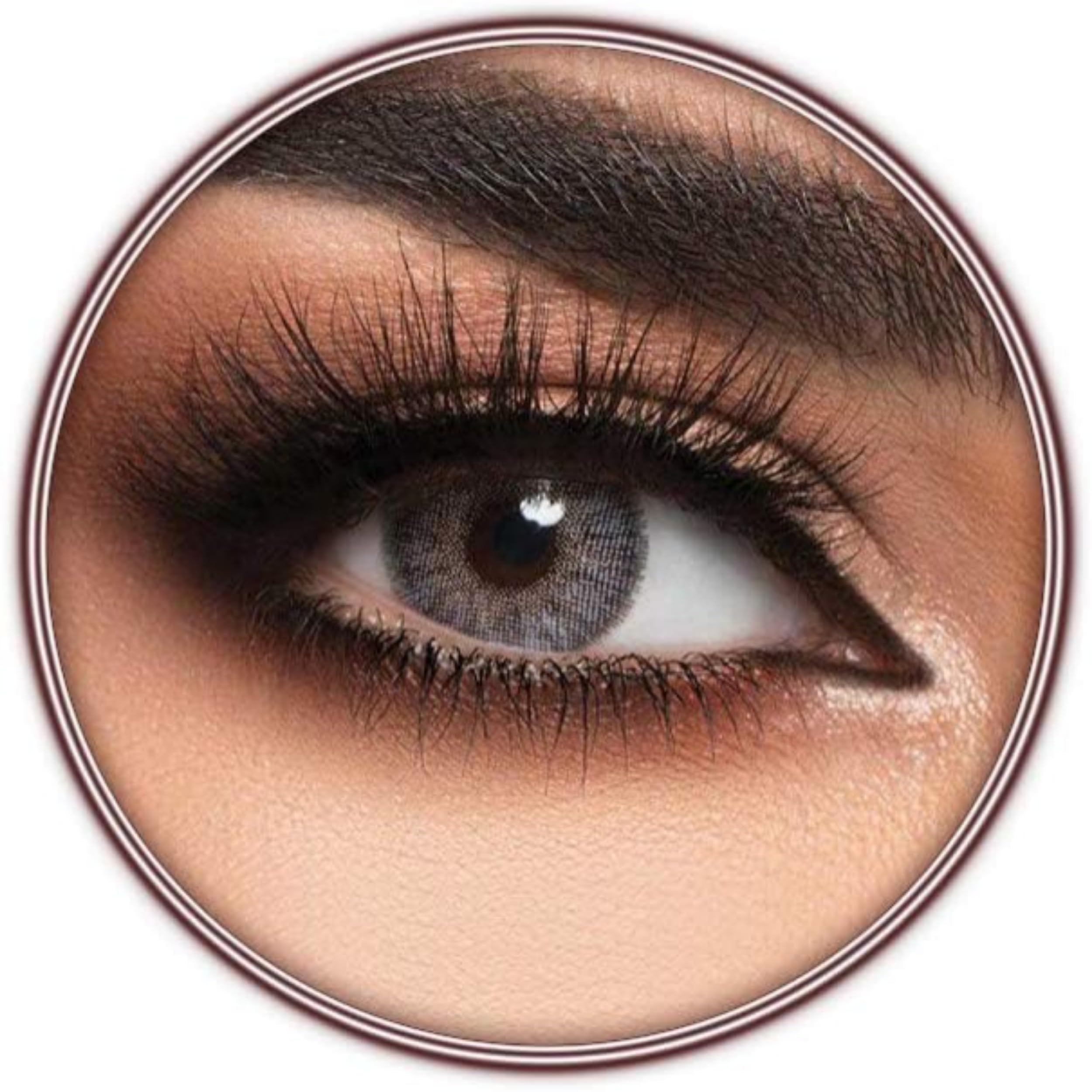 Lensme Grey Contact Lenses, Original Unisex Lensme Cosmetic Contact Lenses, Six Months Disposable, Grey Color