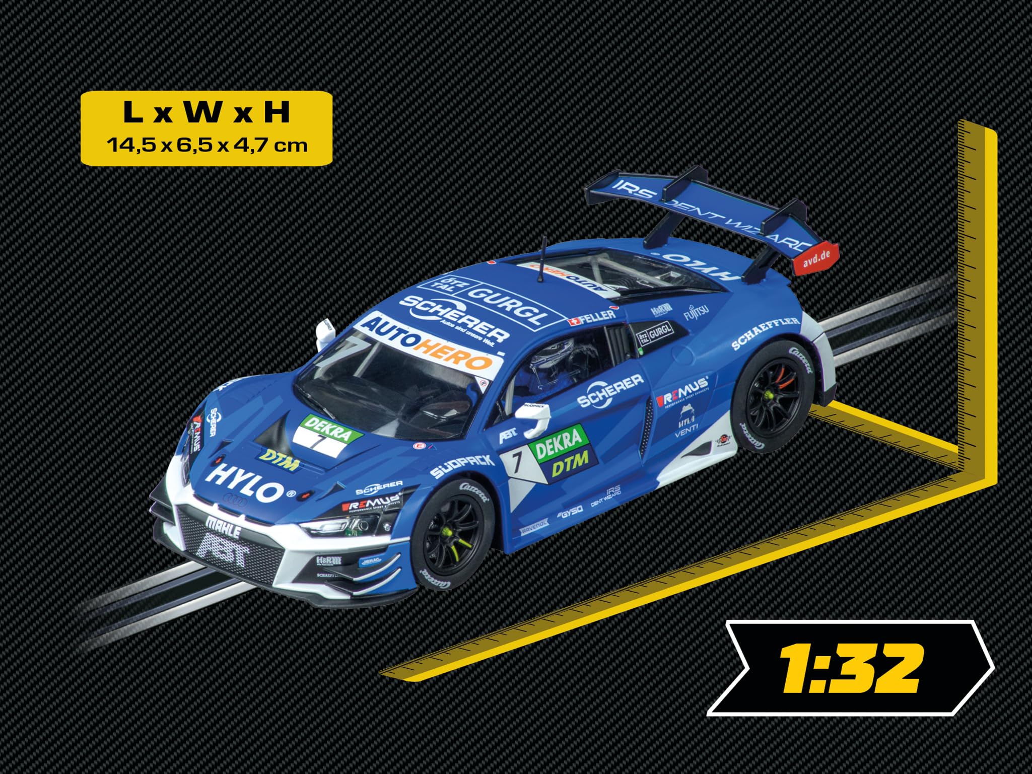 Carrera 20031063 Audi R8 LMS GT3 Evo II „Team Abt Sportsline, No. 7”