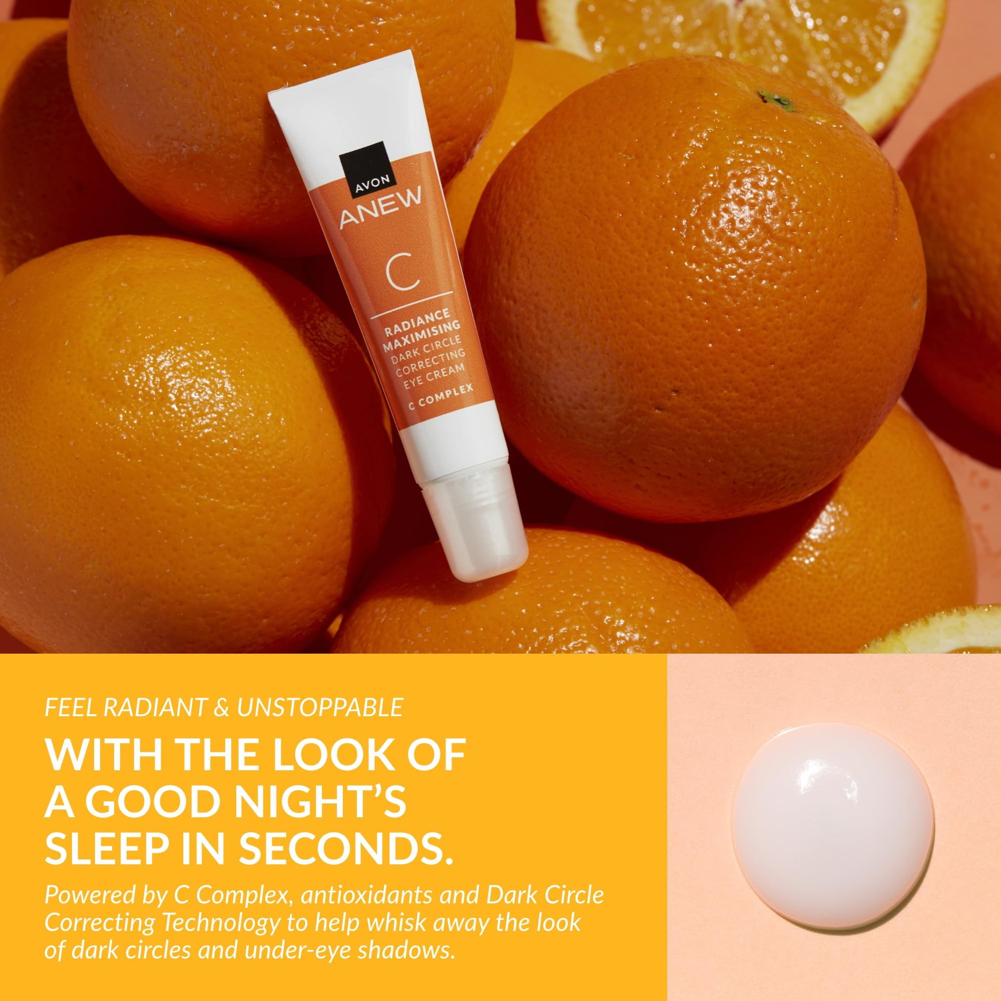 Avon Anew Glow-Giving Vitamin C Trio, Radiance Boost & Dark Circle Correction, All in One Skincare Routine - Image 3