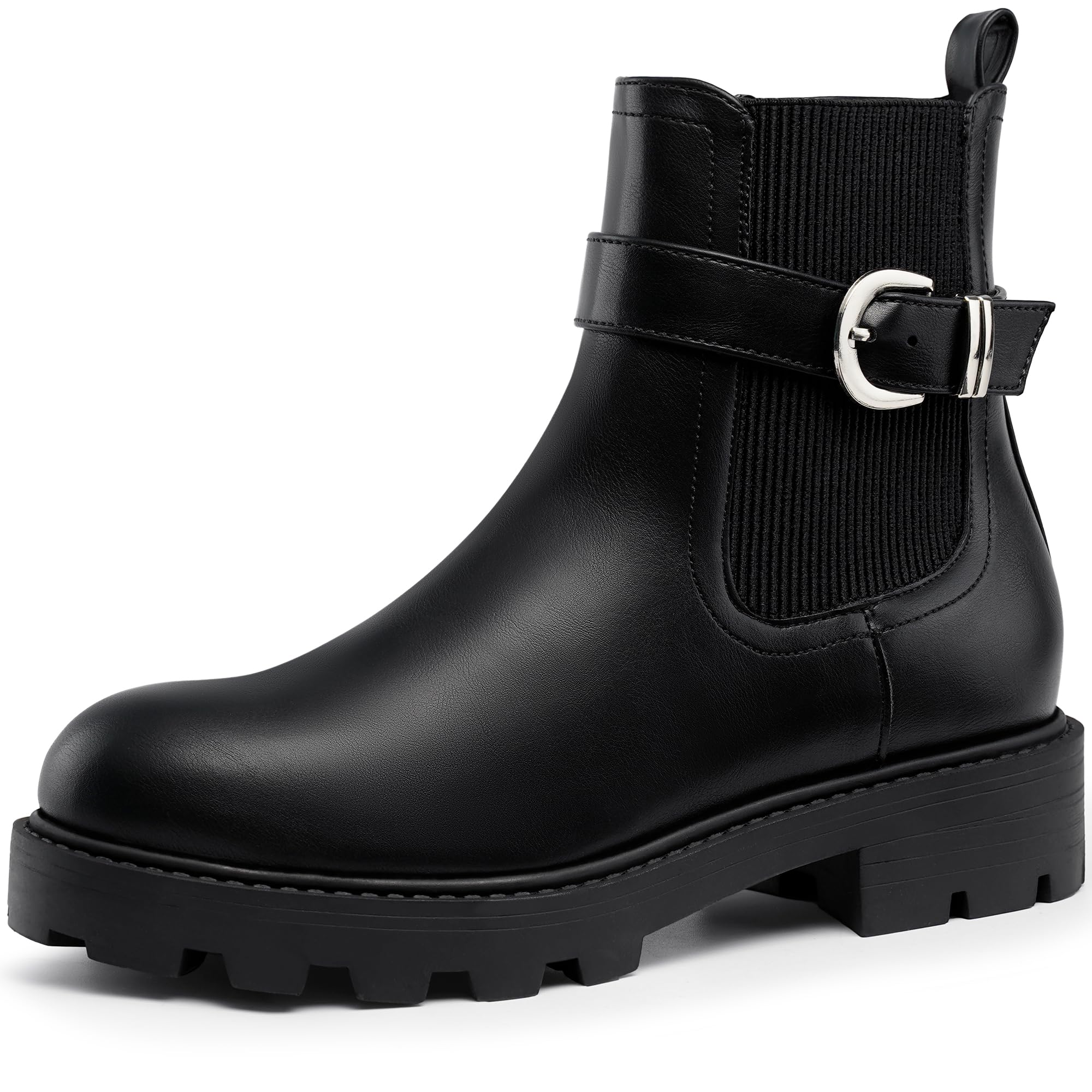 Women's Ankle Chelsea Boots Fashion Comfort Side Zipper Low Heel Dressy Boots