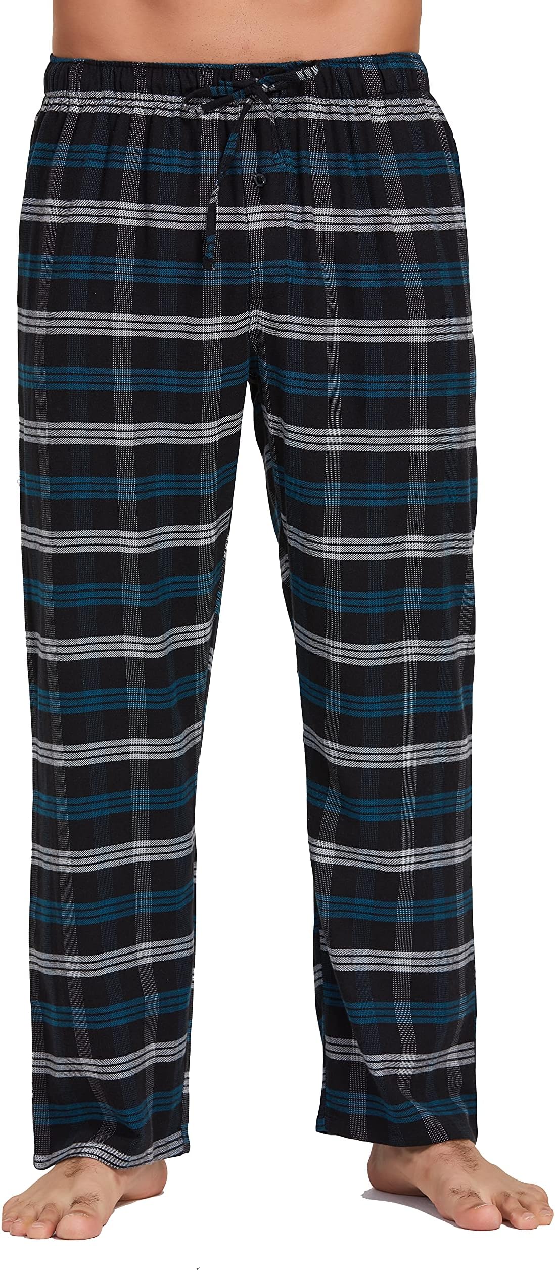 CYZ Men's 100% Cotton Super Soft Flannel Plaid Pajama Pants