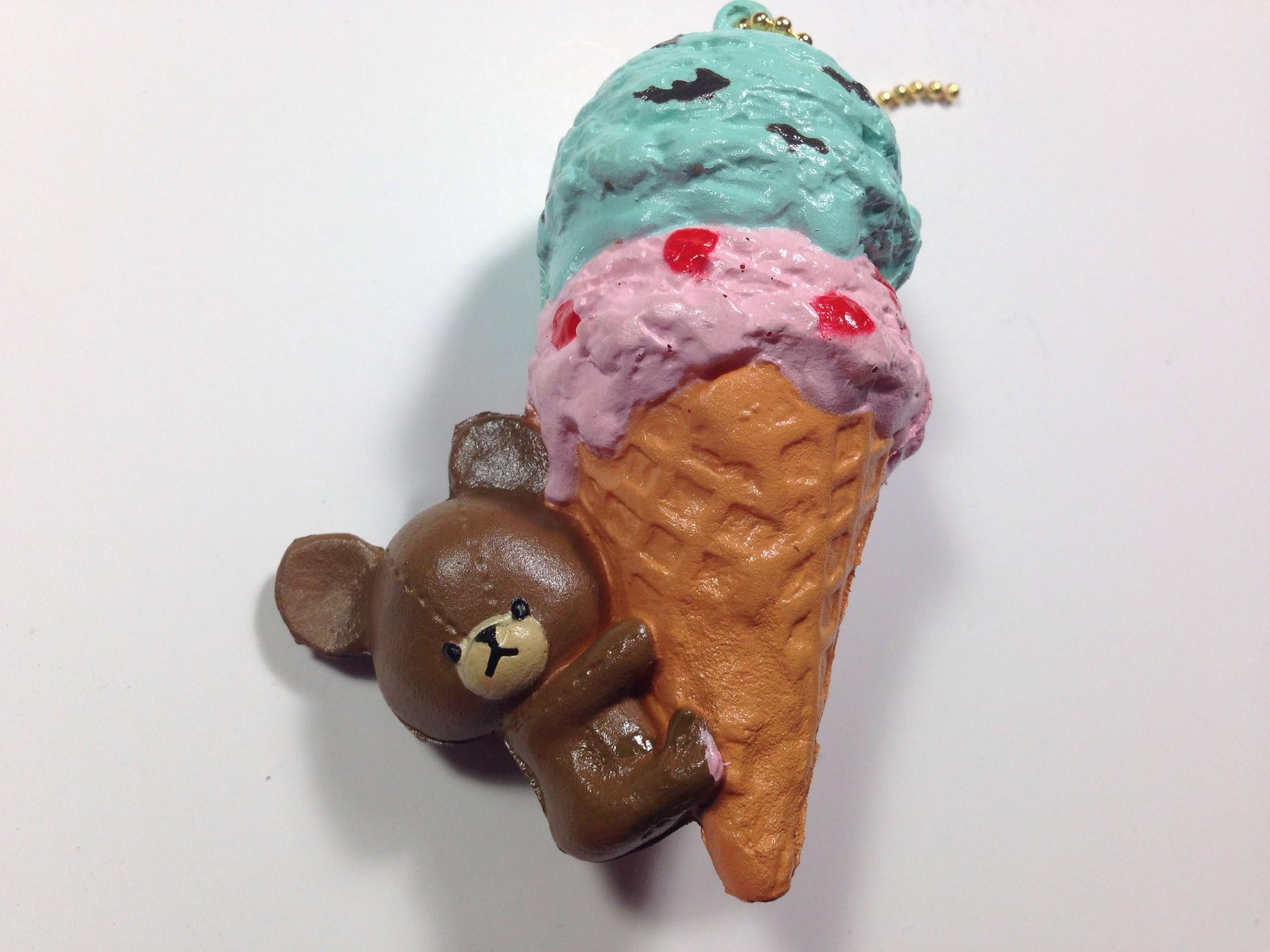 The Bears' School Squishy Sweets Mascot Ball Chain (Ice Cream/Chocolate)