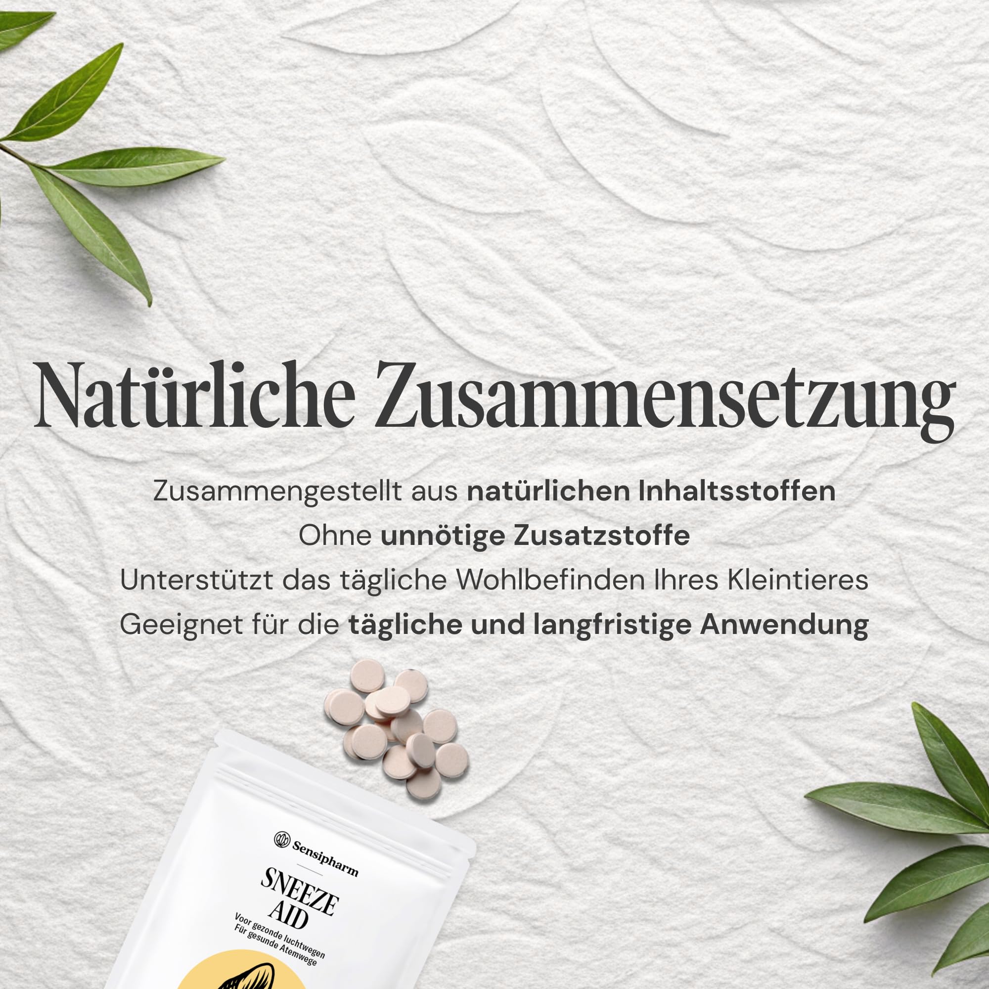 Sneeze Aid Kat - Suplemento dietético para la enfermedad del estornudo y los estornudos - 90 comprimidos de 250 mg