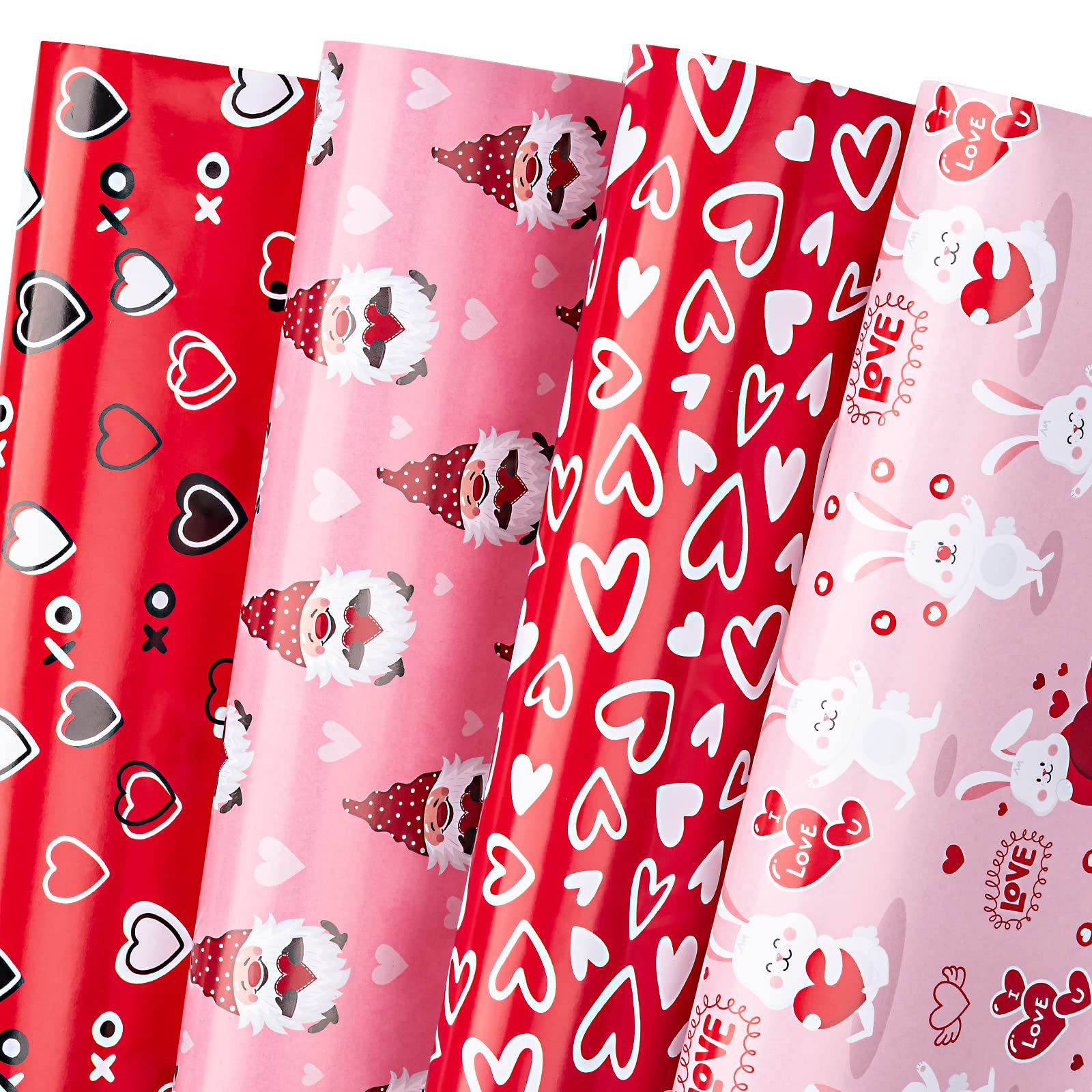 WRAPAHOLIC Valentine's Day Wrapping Paper Sheet - 6 Sheets