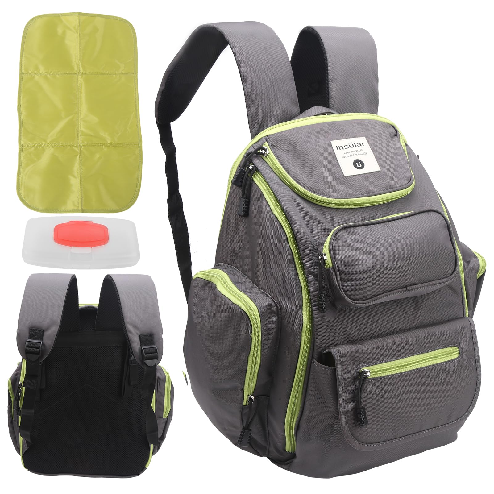 Bolsa de pa ñ ales Mochila Impermeable Gran capacidad Maternidad Bolsa de p