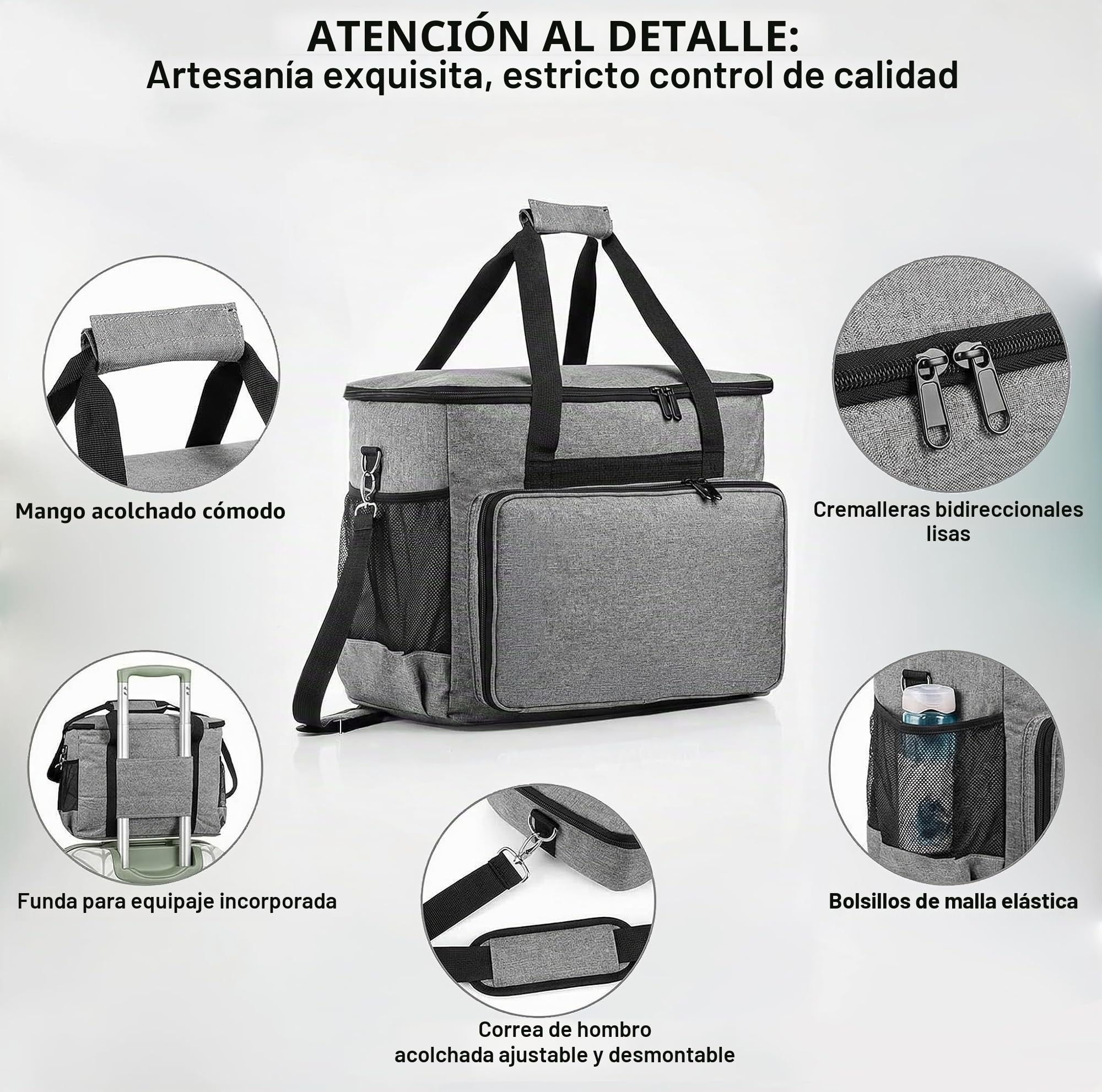 Elsjoy Funda para máquina de coser, bolsa de transporte universal con almohadilla acolchada extraíble, funda de transporte portátil para máquina de coser, bolsa organizadora de almacenamiento para la