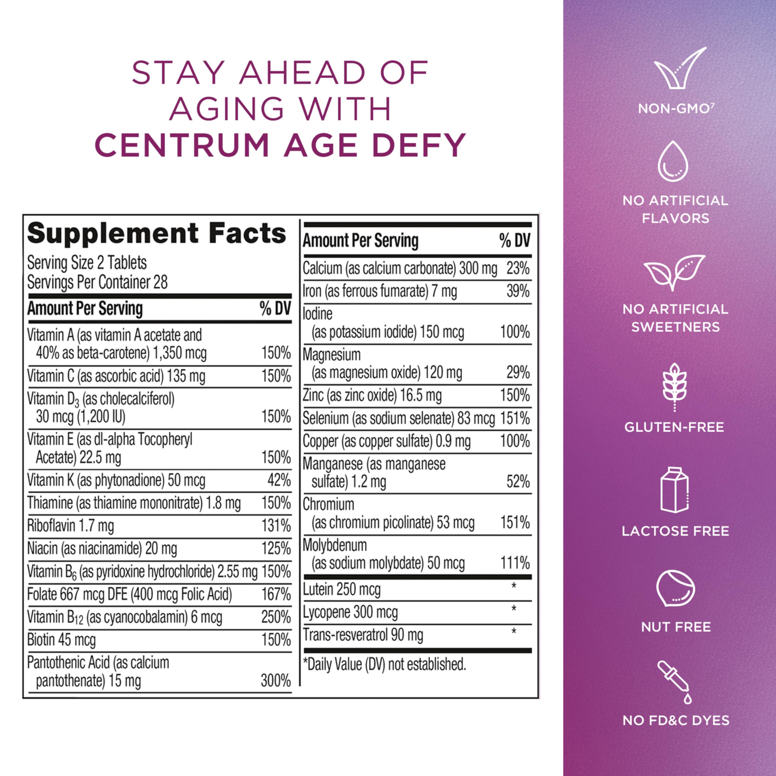Centrum Age Defy for Women 35 and Over, 60 Tablets — Amazon image 10