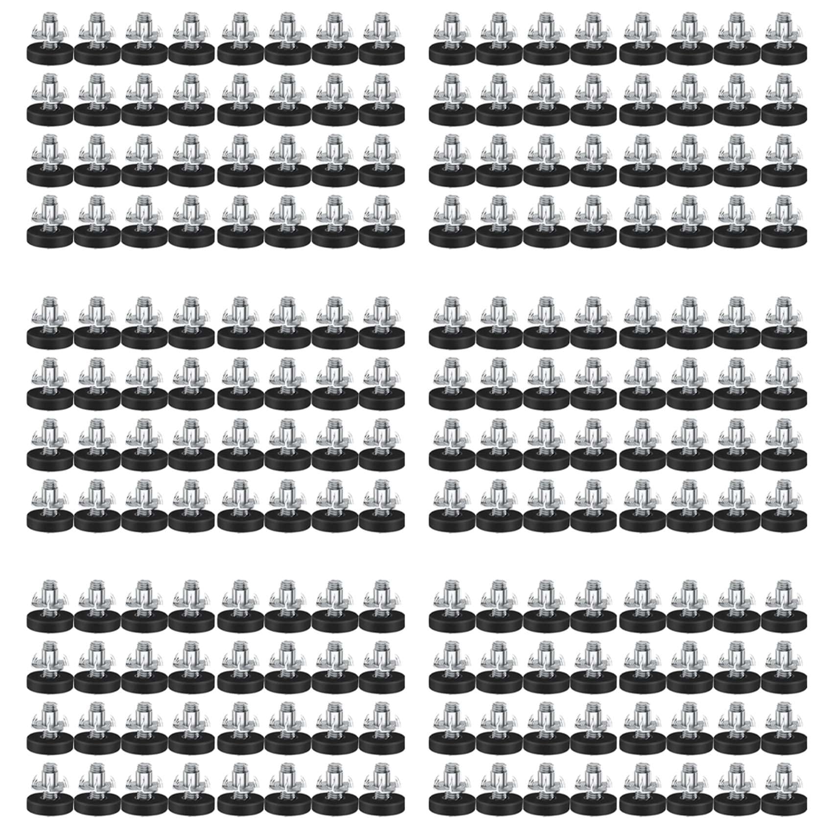Jnchdghwa As Shown 192 Pcs M6 Thread Adjustable Furniture Levelers In Chair Feet Adjustable Furniture Feet Leg Levelers