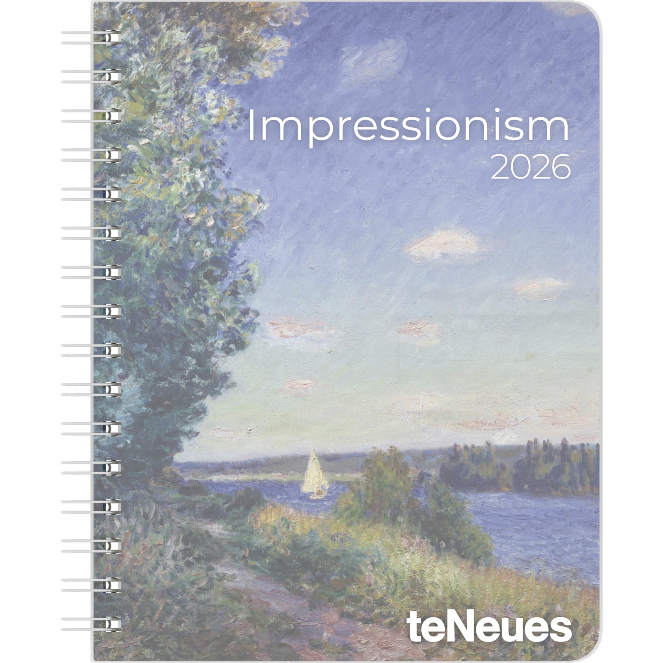 teNeues - Impressionismus Diary 2026 – Buchkalender 17x22 cm | Wochenkalender Deluxe mit Meisterwerken für Impressionismus-Fans & Kunstliebhaber: Diary