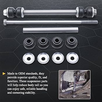 Amazon.com: K7275 Zinc-Nickel Alloy Front Stabilizer Sway Bar End