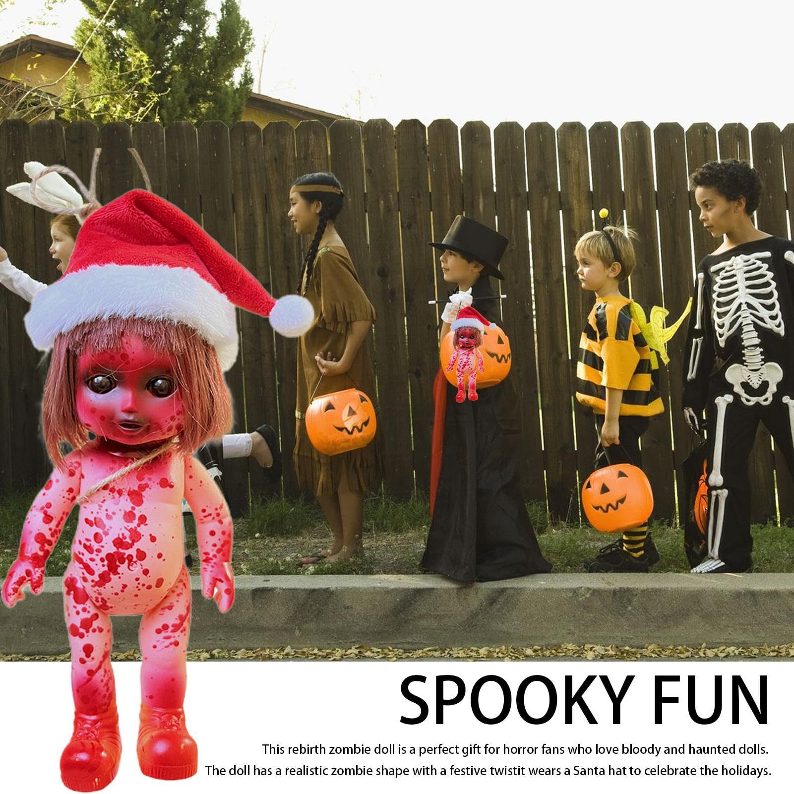 Amazon.co.jp: 生まれ変わるゾンビ人形-恐ろしい幽霊のお化け人形