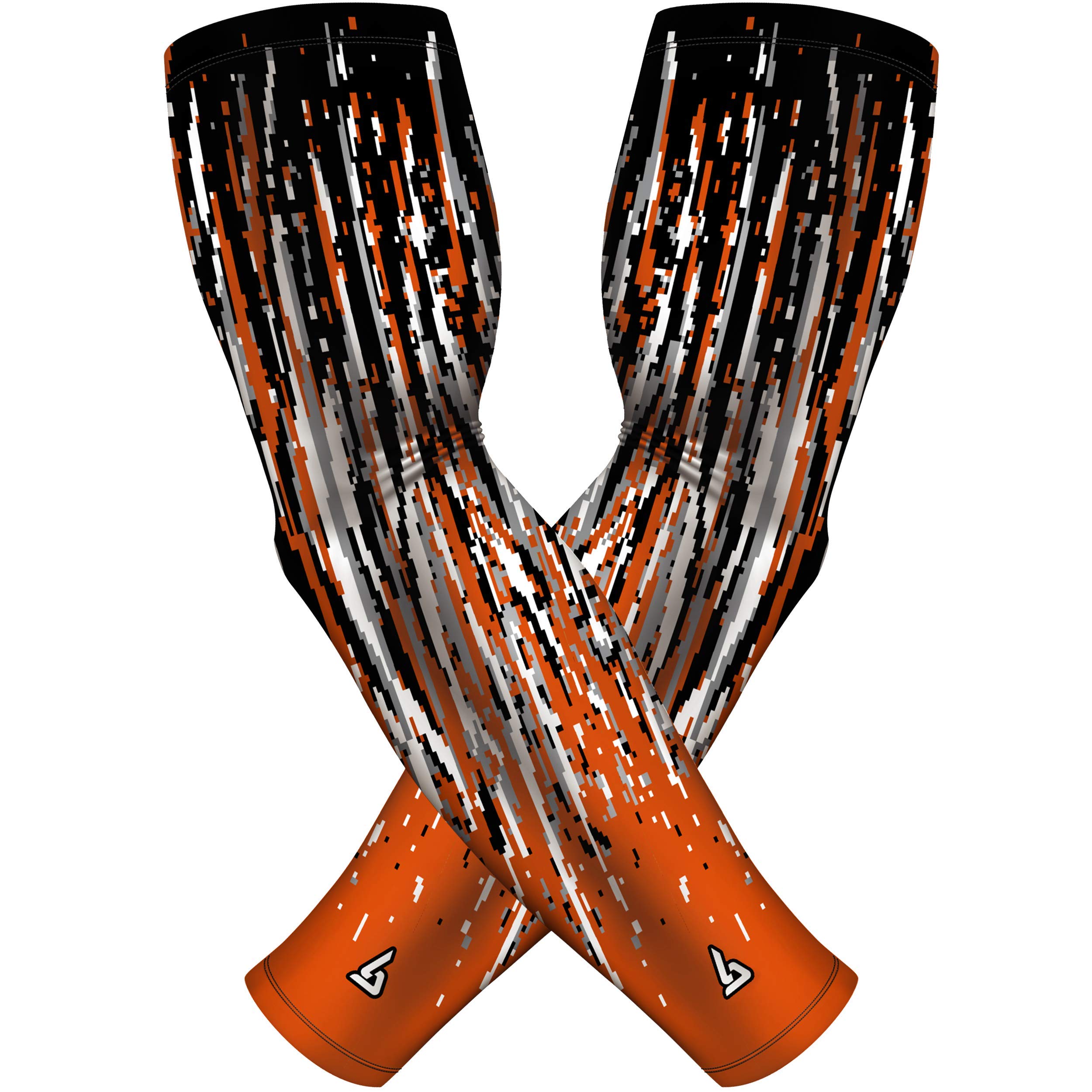 B-Driven Sports Arm Sleeves, Adult & Youth Arm Sleeves. Athletic Compression for Endurance, Use As Cover Up for Tattoos, Sun Protection, 3XL