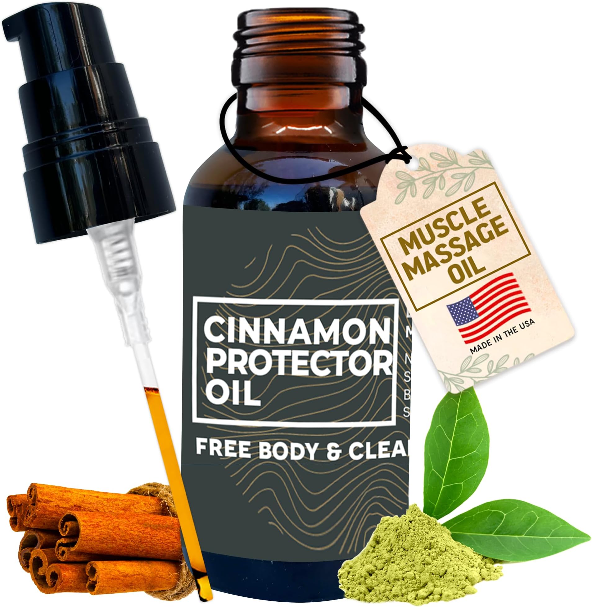 - Massage Oil for Neck Massage, Muscles, Cupping, and Massage Tools. Aromatherapy Essential Oils and Herbal Extracts Cinnamon Protector Oil by Artemis Therapeutics