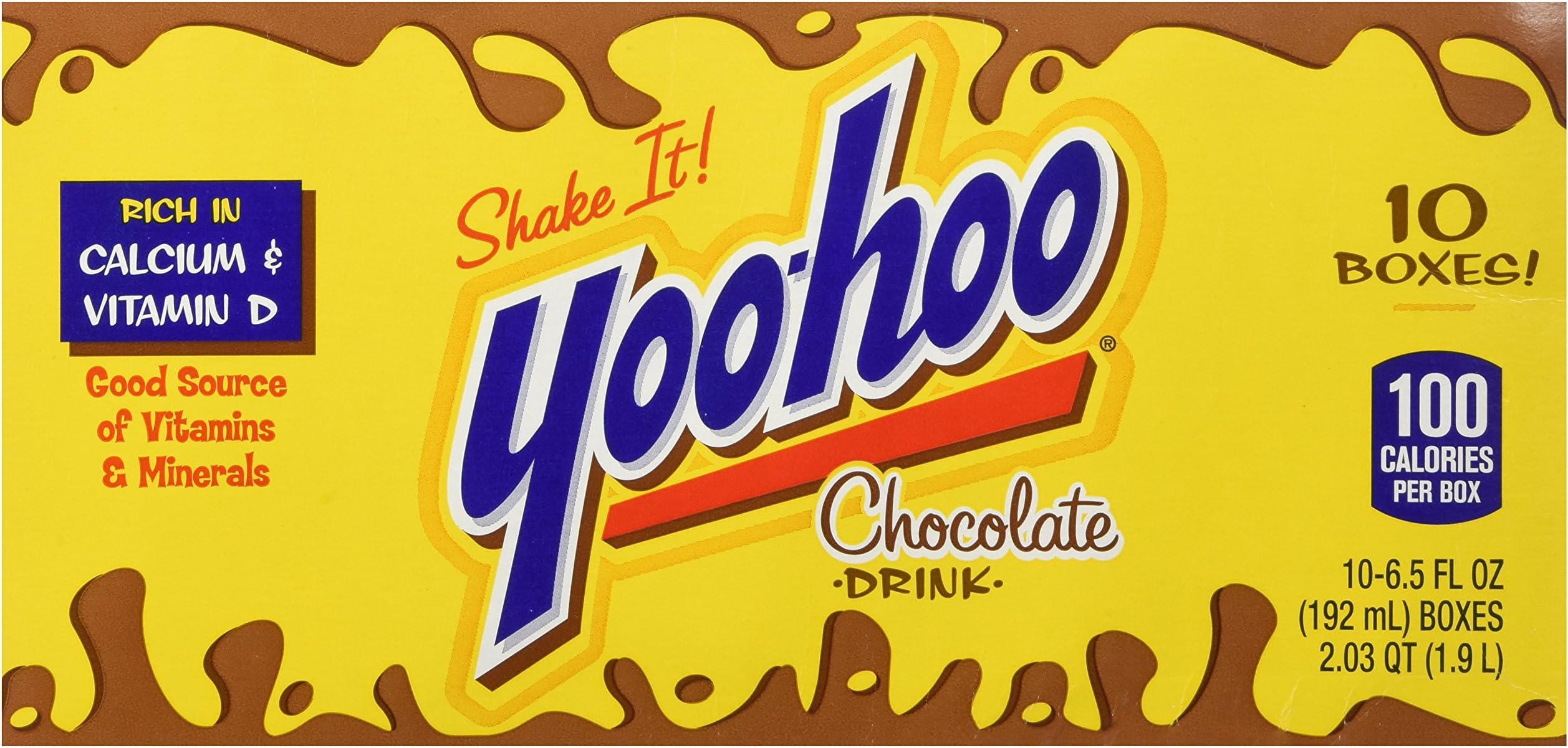 Yoo Hoo Chocolate Drink, 6.5 Fl Oz, Pack of 10
