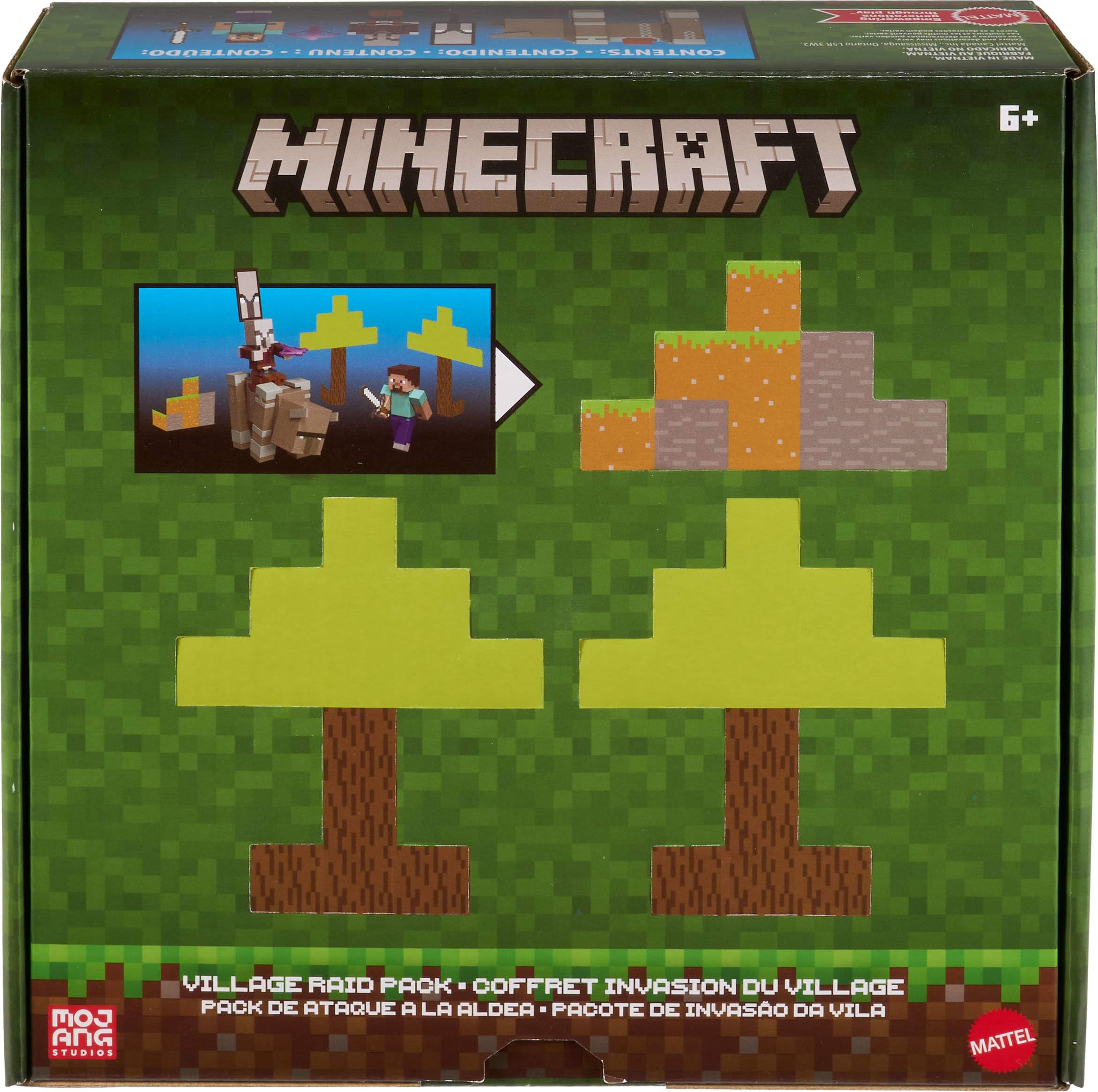 Mattel Minecraft Köy Baskını Oyun Seti JJT18