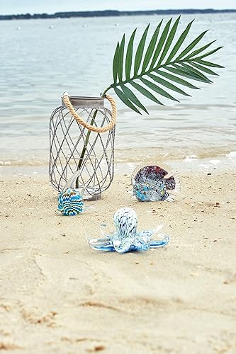 Miniatura 2 de Beachcombers Figura decorativa de cristal de 4.72 pulgadas, figura de mesa para el hogar, verano, costera, náutico, playa, casa, sala de estar, mesa