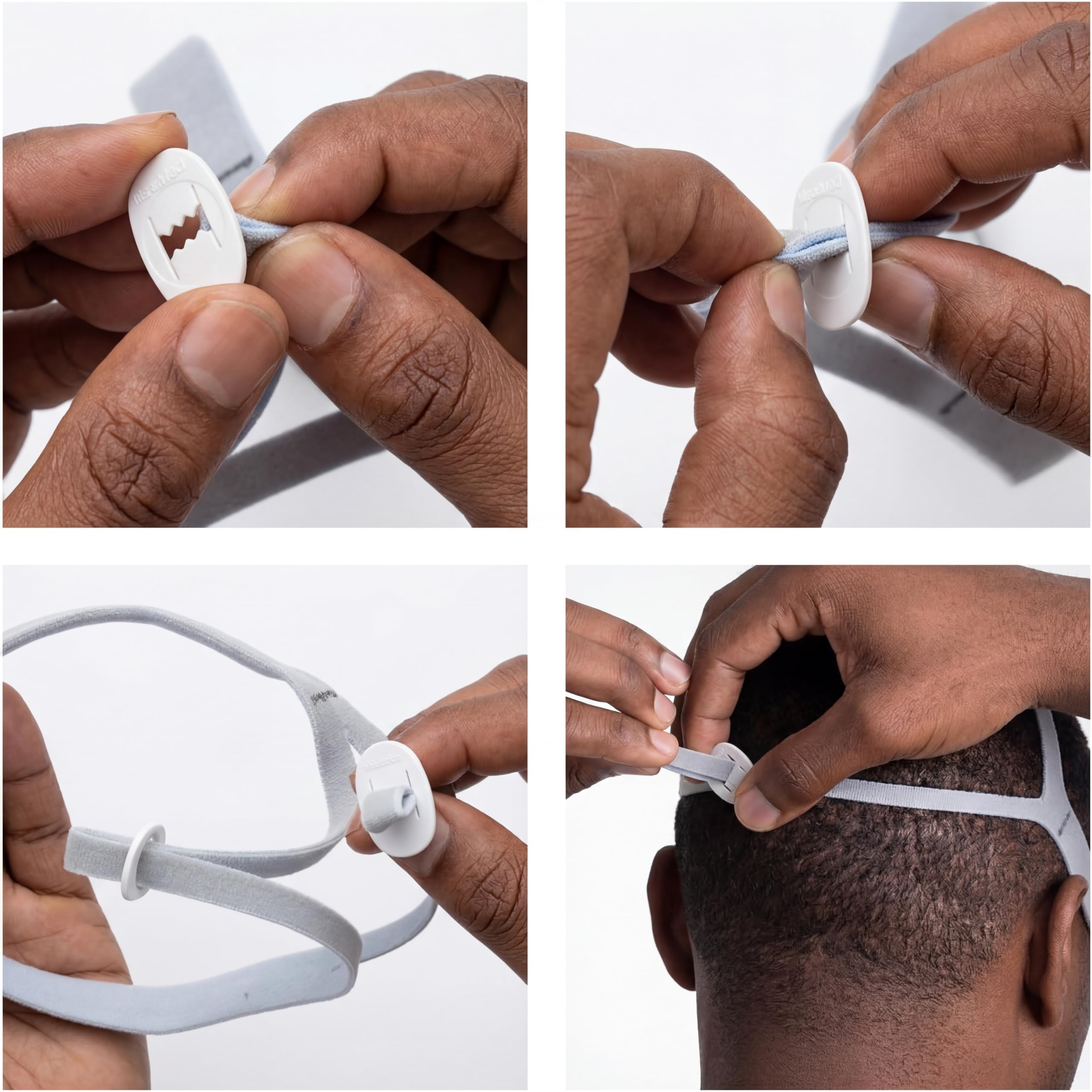 Sangle de harnais CPAP compatible avec le masque CPAP ResMed AirFit P10 (masque non inclus) - Sangles pour AirFit P10 - Sangles de masque pour masque oreiller CPAP P10 - CPAP Headgear AirFit P10