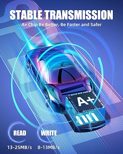 Miniatura 9 de Bilious Flash Drive - Memoria USB 2.0 de metal resistente al agua, memoria USB 2.0, tamaño pequeño, unidad USB para regalo (64 GB, azul)