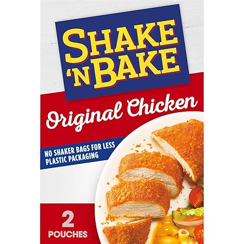 Shake 'N Bake Mezcla de revestimiento sazonado de pollo original (paquetes de 2 unidades)