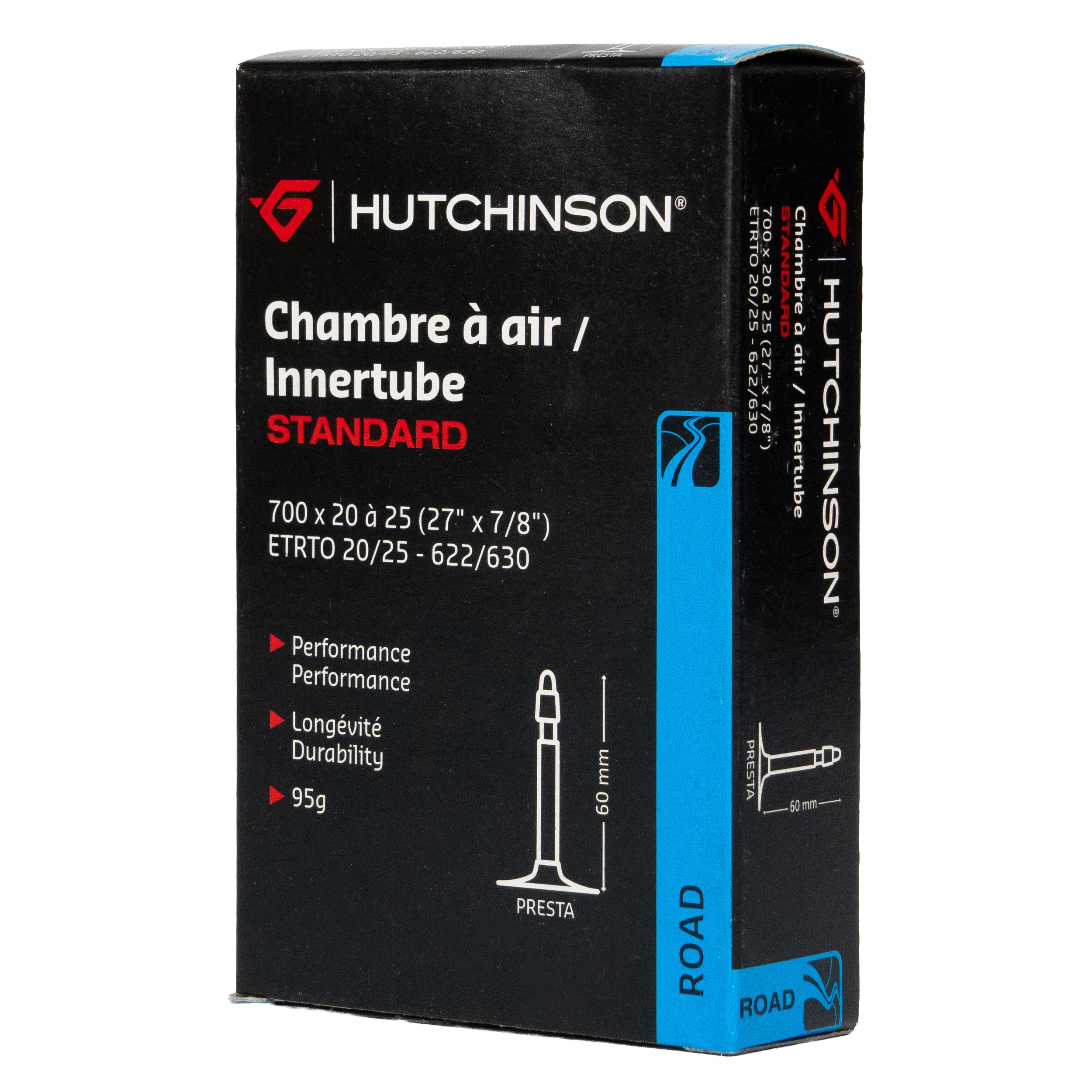 Hutchinson Standard Road Inner Tube – Presta Valve (60mm) – 700 x 20/25c