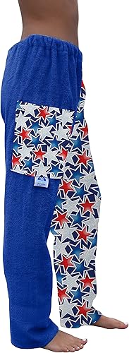 Miniatura 2 de Co. - Pantalones de toalla para nadadores - Estrellas patrióticas - Pantalones de toalla de algodón - Cobertura de playa - Ropa de resort - Ropa de