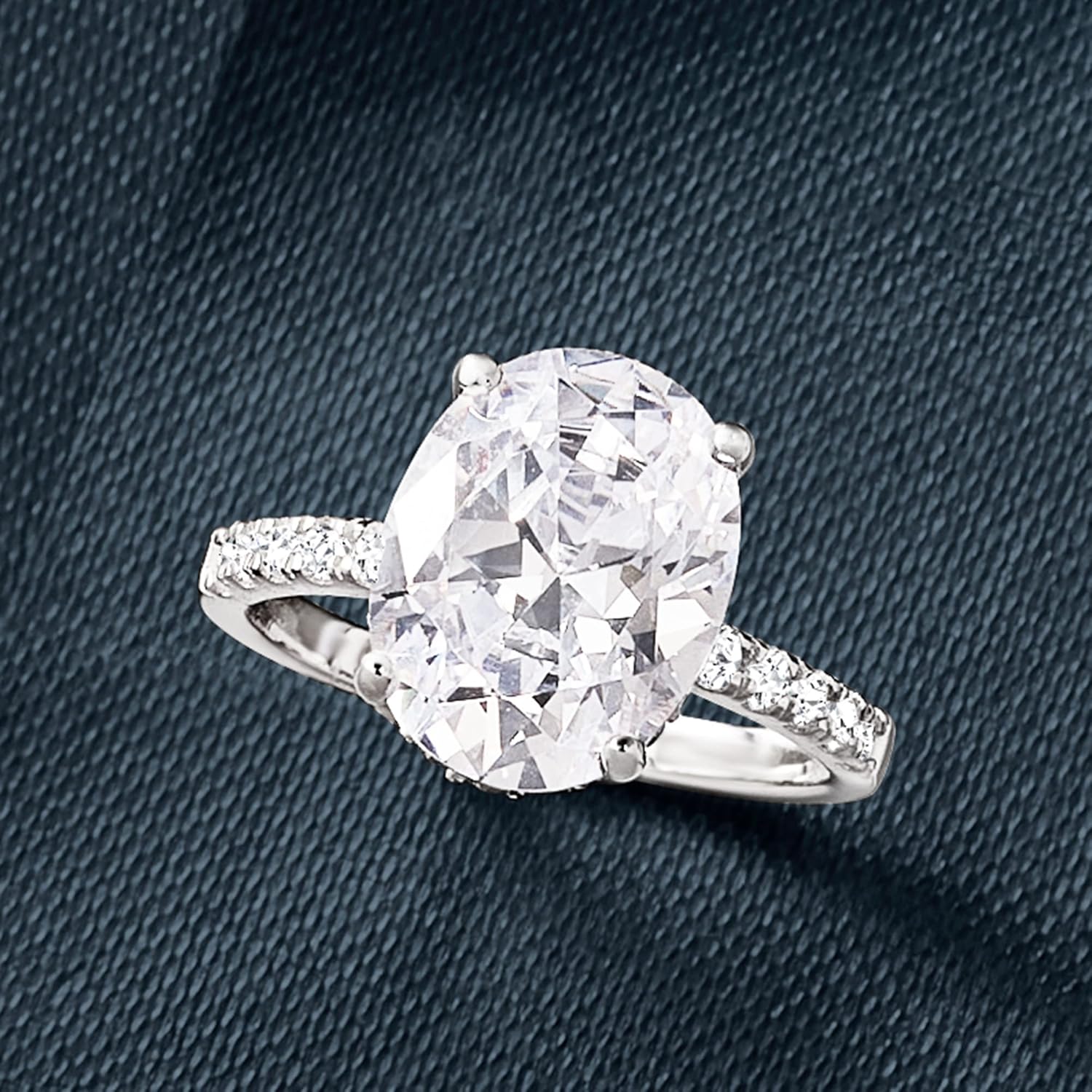 Ross-Simons 6.00 ct. t.w. CZ Ring in Sterling Silver